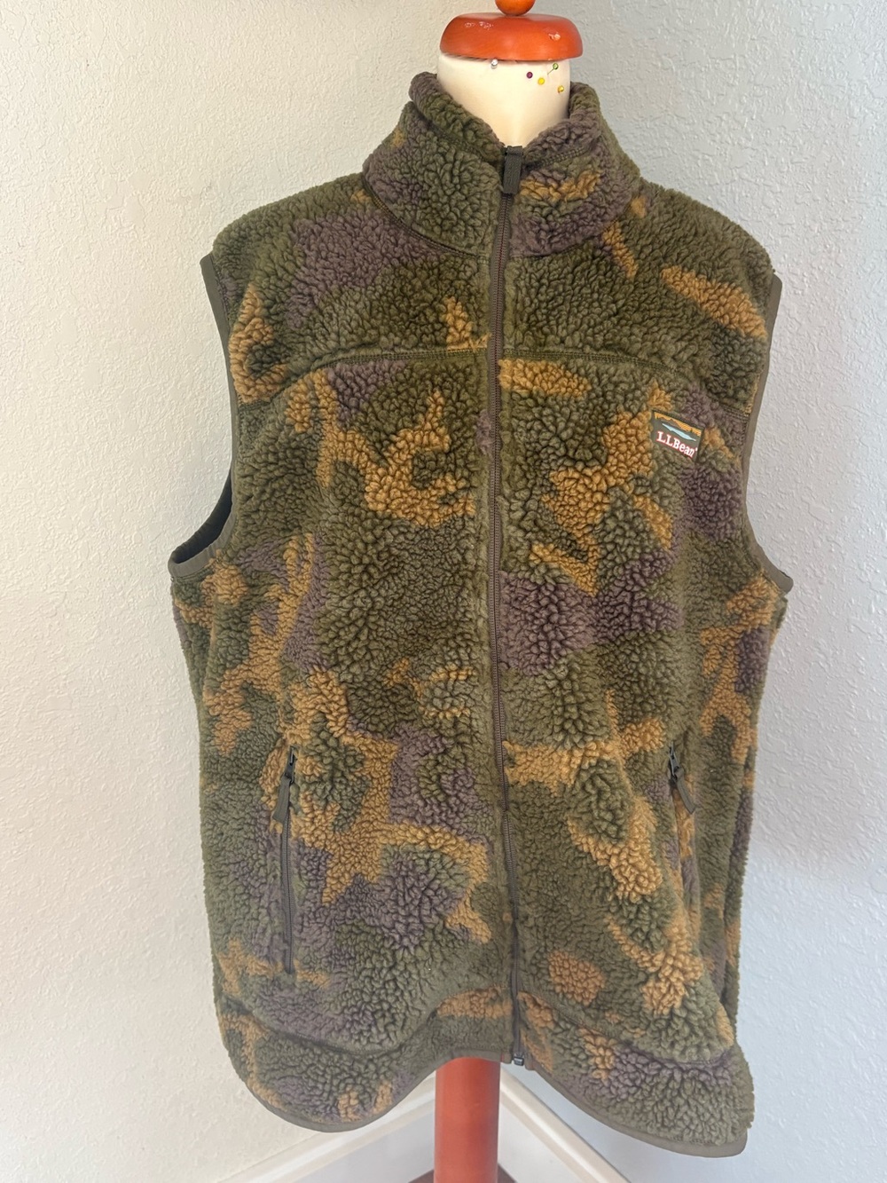 L.L.Bean Camo Fleece Vest LL Bean Camo Fleece Vest Men's Size xLarge